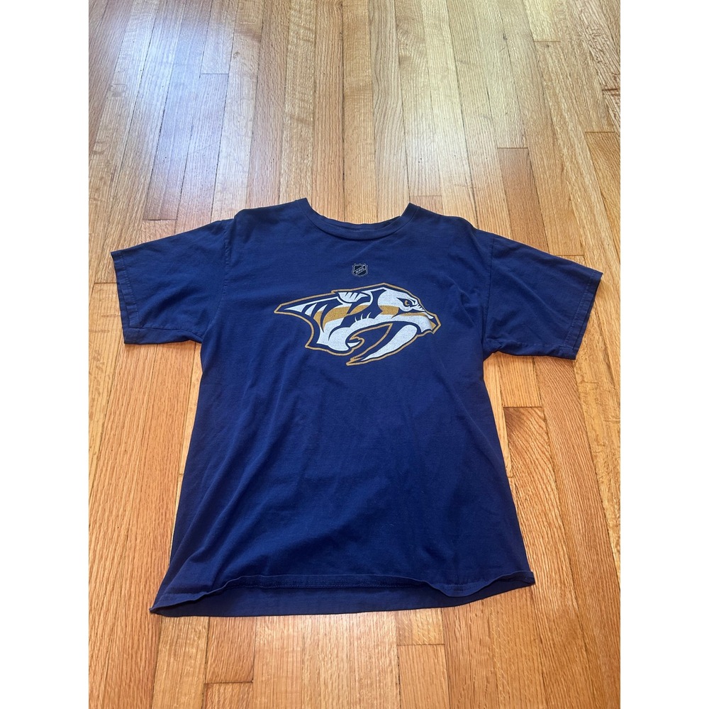 Fanatics Nashville Predators Craig Smith 15 NHL T-Shirt Mens Medium Navy Blue
